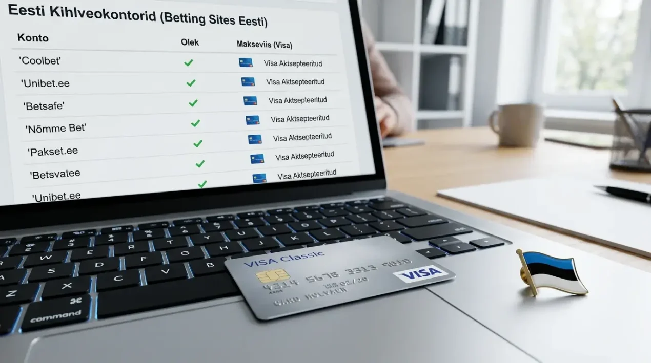 Visa kaarti aktsepteerivad Eesti kihlveokontorid — nimekiri 2026